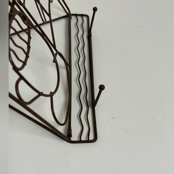 Adorable Tea Motif Brown Metal Cookboook Stand - Picture 10 of 11